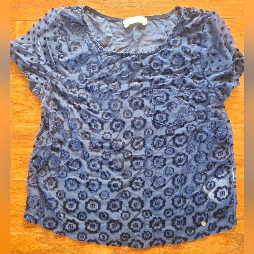 Abercrombie&Fitch Sheer Floral Blousr